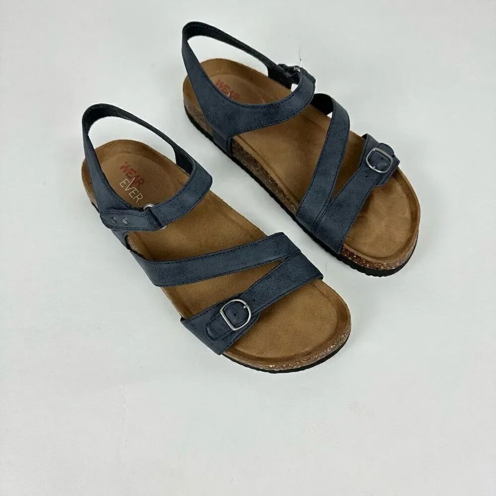 Wear.Ever. Perty Sandals women’s 7.5 Blue - Picture 3 of 11
